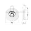 Rodamientos con Recubrimiento de Plástico 608 Rodillo con Ranura 624U Polea para Puertas y Ventanas Deslizantes 625 Ranura de Eub de Nylon Fabricante 626