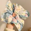Lenço Quadrado com Textura de Pintura a Óleo Retrô, Novo Estilo, Estilo Relaxado, Sensação de Luxo, Elástico de Cabelo Durável, Acessório de Cabelo Elástico