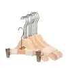Perchas de Madera Maciza Cuerda de Algodón Estante para Secar Ropa Antideslizante Perchero para Pantalones Tienda de Ropa Especial Perchas de Madera Ganchos Soporte para Ropa Percha