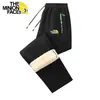 Calça Casual de Lã Grossa de Inverno para Casais Americanos, Aconchegante, Espessada, de Caxemira para Homens e Mulheres, à Prova de Vento e Quente, Reta de Algodão
