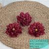 Flor artificial para boda, flor hecha a mano, flor de seda, ramillete de pared, tocado, flor decorativa, hibisco, peonía, cabeza de flor