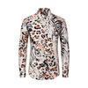 Comercio exterior nueva camisa de solapa para hombre sin planchado de manga larga principios de otoño moderna colección de camisas casuales con estampado digital
