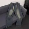 Jeans negros para hombre, nuevos de otoño, corte recto holgado, pantalones largos juveniles, pantalones de trabajo para hombre, estilo fino de verano