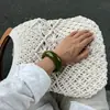 Pulseira Curva de Resina Europeia e Americana Transfronteiriça Estilo Ins Não Desbota, Anel Brilhante de Acrílico Inspirado em Design