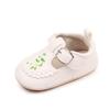 Sapatos de Princesa para Bebê Primavera e Outono Sapatos de Bebê Sapatos de Bebê em Couro PU Bordado Solado Macio Antiderrapante Sapatos para Crianças Pequenas BZ3036