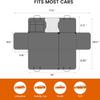 Alfombrilla para coche para mascotas, cuatro en uno, impermeable, antisuciedad y antimordeduras, cojín trasero para perros, suministros para mascotas