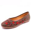 Zapatos de Tela Estilo Nuevo Old Beijing, Tacón Plano, Suela Blanda de Tendón para Mujer, Zapatos Bordados Estilo Étnico, Suministro al por Mayor en Puestos Callejeros