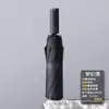 Guarda-chuva dobrável automático grande de 60 varetas, resistente a ventos fortes, reforçado, com revestimento preto, proteção solar, uso duplo para sol e chuva, personalização para publicidade