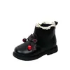 Nuevas Botas Martin para Niñas Otoño/Invierno Estilo Coreano Lindas Botas Princesa Cereza Botas de Caña Baja con Lazo para Bebé Modernas