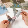 Papiroflexia de Estilo Chino Tradicional, Grullas de Papiroflexia Hechas a Mano para Bricolaje, Papiroflexia Creativa con Motivos Chinos, Papiroflexia Cuadrada