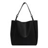 Bolso Cubo Retro 2025 Nuevo de Moda Popular entre Celebridades de Internet Bolso de Hombro Estilo Coreano Moda Color Sólido Gran Capacidad Bolso para Mujer