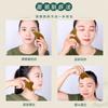 Tabla Gua Sha, Herramienta de Raspado Facial de Sándalo, Bastón de Acupresión, Tabla Gua Sha Dorada de Sándalo para Salón de Belleza para Masaje