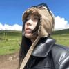 Uso de doble cara ~ Sombrero Lei Feng de felpa con estampado de leopardo para mujer, cálido, grueso, resistente al frío, para ciclismo con protección para las orejas, sombrero de aviador para hombre
