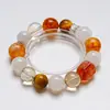 Como un Brisa de Primavera de EnsueñoPulsera Natural con Azeztulita Rosa y Blanca para Mujeres, Pulsera Versátil de Regalo al por Mayor