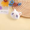 Accesorios de bricolaje para muñecas de algodón, dibujos animados de gato, cabeza media, ropa para niños, zapatos y sombreros, joyería, broche de peluche, llavero colgante