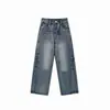 Yidao Vintage 2026 Otoño Nuevo Estilo Americano Lavado Sueltos Jeans para Hombre Retro Rectos Pierna Ancha Pantalones Casuales