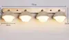 Luz de espelho LED frontal para lavatório de banheiro, penteadeira minimalista retrô japonesa, lavatório, luminária de parede rotativa para iluminação de quadros