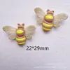 Accesorios de Resina de Dibujos Animados DIY Mariposa Simulada Abeja Insecto Pegamento de Crema Colgante Casero Pasador Cuerda para el Cabello Hebilla de Zapato Material