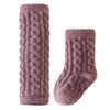 Calcetines para niños otoño e invierno nuevos calcetines de tubo gruesos y cálidos color liso calcetines de pie de terciopelo de doble cara traje de rodilla