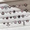 Aretes de Hélice para Mujer Negros y Rosas, Frescos y Elegantes, Aretes de Cóclea Brillantes, Pendientes de Acero de Titanio Médico, Aretes de Hélice Personalizados, Dulces y Frescos