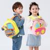 Mochila Escolar Infantil Menino Mochila Veículo de Engenharia Brinquedo Jardim de Infância Bolsa de Carro Fofa Mochila Macia e Leve