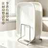 Suporte para Tábua de Corte de Aço Inoxidável Prateleira de Armazenamento para Bancada de Cozinha Suporte para Pratos Suporte para Tampas de Panela Drenagem Compartimentada