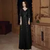 Vestido de Noche de Alta Gama con Elegancia de Banquete, Color Dorado, Digno y Lujoso, Lujo Ligero con Sentido de Sofisticación, Atuendo de Presentación de Nicho para Anfitrionas