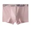 Roupa íntima masculina de algodão puro, cueca boxer respirável para meninos, shorts boxer de cintura média para jovens, shorts de primavera e outono para homens