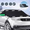 Carro anti-gelo e anti-neve escudo espessado filme de alumínio pára-brisa dianteiro magnético capa anticongelante neve e roupas anti-neve inverno