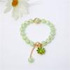 Pulsera de Ópalo Mariposa para Mujer de Nicho de Lujo Ligero de Alta Gama con Cuentas de Cristal al por Mayor Colgante Accesorios Yiwu Nuevo