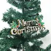 Enfeites criativos 3D de letras de Natal, decorações de letras em inglês para árvore de Natal, enfeites pendentes e decorações de felicitações de Natal