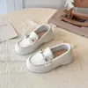 Zapatos de caminar de suela blanda para niños de primavera y otoño, mocasines para niñas, mocasines de estilo británico, zapatos casuales de cuero para niños, zapatos de estudiante