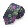 Venta al por mayor del fabricante Jacquard Teñido en Hilo de Alta Densidad Corbata Moda Casual para Hombre Formal de Negocios Retro Forma de Flor Grande Versión Ancha 7cm