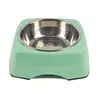 Hupu Plato para Perro Plato para Gato Acero Inoxidable Plato para Comida de Mascota Cuadrado Melamina Plato Suministros para Perros Mascotas Venta al por Mayor Súper
