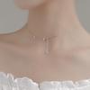 Collar de hadas de lujo ligero 2022, nuevo diseño de nicho de moda, collar de alta calidad, cadena de clavícula estilo ins de moda para mujeres
