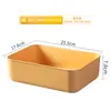 Caja de almacenamiento de plástico color Morandi caja de almacenamiento para armario ropa interior pantimedias caja de almacenamiento para snacks juguetes con tapa caja de almacenamiento