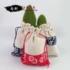 Bolsa de brocado de linho pulseira de contas de Buda bolsa de cordão de algodão e linho puro bolsa de pano para joias bolsa de armazenamento atacado