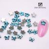 Lago Azul Nail Art Em Forma De Diamante Lágrimas De Sereia Azul Gelo Plano Em Forma De Diamante Fundo Dourado Nail Art Enfeites De Diamante