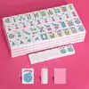 Amazon Transfronterizo Mahjong Americano Mini Mahjong Americano Tarjetas de Mahjong Dibujos Animados Mahjong Entretenimiento de Ocio