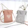 Bolsa para Teléfono Móvil Bolso Cruzado para Mujer 2025 Nueva Versión Coreana Lindo Casual Más Fácil de Combinar Mini Bolsa Pequeña Billetera Bolso de Hombro