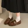 Zapatos Planos Versátiles Estilo Coreano 2026 Zapatos de Plataforma Retro Zapatos Casuales de Otoño Zapatos Individuales Zapatos para Conducir Zapatos de Mujer Hebilla Nuevo Estilo