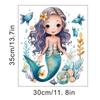 Nuevo Mundo Submarino Sirena Autoadhesivo Inodoro Baño Pared Pegatina Sala de Estar Dormitorio Habitación Infantil Decorativo Mural de Pared