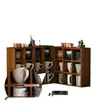 Estante de Almacenamiento para Tazas, Portavasos, Estante de Almacenamiento para Tazas de Café de Escritorio, Estante para Tazas de Té de Oficina, Estante Multiusos