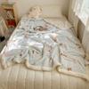 Cobertor Casual de Lã de Caxemira e Veludo de Leite para Gato Fofo, Outono e Inverno Espessado, Veludo Coral, Cobertor de Sofá, Cobertor para Cochilo de Menina