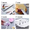 Espátula de acero inoxidable de 6 pulgadas 8 pulgadas 10 pulgadas para besos rectos Qu kiss, raspador de horneado para mezclar pastel de crema, herramienta para decorar desmoldar