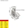 Código de Esquina de Acero Inoxidable Ángulo de Hierro/Soporte para Placa de Estante Soporte en Forma de L Conector Triángulo Pieza de Hierro Soporte de Código de Esquina de Ángulo Recto de 90 Grados