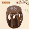Taburete Redondo para Guzheng Taburete para Guzheng Madera Maciza Taburete Redondo para Guzheng Fideos Lisos Impreso Taburete para Piano Guzheng Fuerte y Duradero