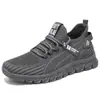 Zapatos para Hombre, Nuevo Estilo Primavera, Zapatos Ligeros de Tejido Fly-Knit, Zapatos para Hombre, Transpirables, Sin Olor, Zapatos Casuales, Zapatos de Papá Modernos y Versátiles