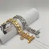 Pulseira de Liga de Alumínio da Moda para iWatch da Apple com Pingente de Corrente de Metal Corrente de Relógio Pulseira Elegante Versátil para Mulheres
