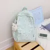 Mochila de novo estilo para estudantes do ensino fundamental II e médio, versão coreana estampada casual, estilo niche ins, bolsa para laptop de estudante com tema de floresta
